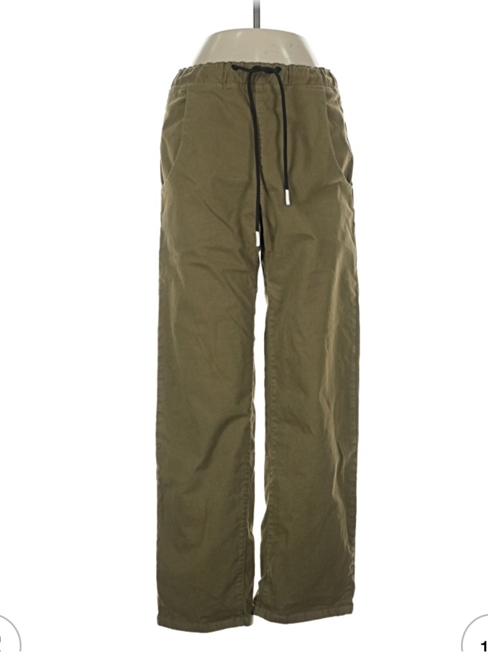 ASKK NY Lazy Jack Pants Olive Green Size 0 XS Drawstring | $220 Retail